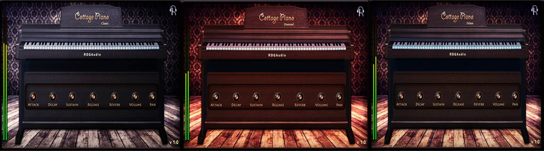 Cottage Piano RDGAudio 3 types models