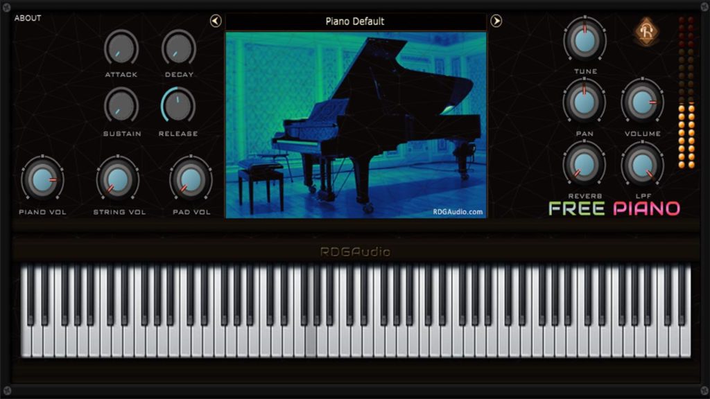 Free Piano VST VST Player RDGAudio AU Mac Rompler Synthesizer