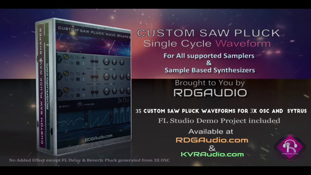 35 Custom Saw Wave Shapes FL Studio 3xosc and all sampler synthesizer